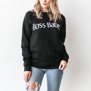 BNWT Brunette the Label Boss Babe XL/XXL Sweater